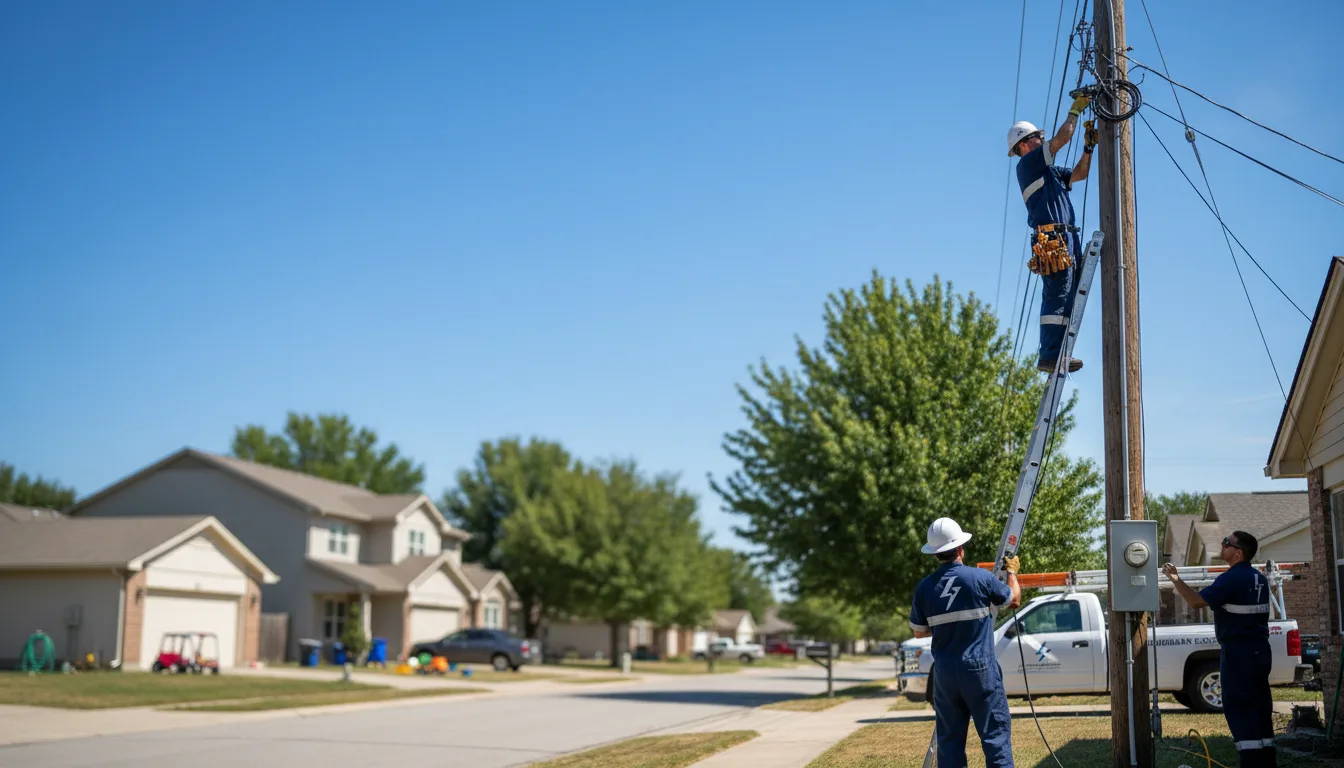 Residential electrician providing installation services in Winslow, IL